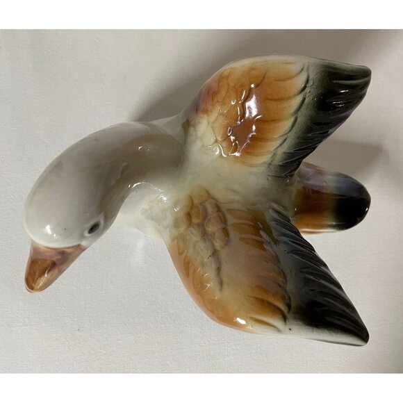 Vintage Duck Figurine Lodge Cabin Man Cave Decor Brazil Ceramic 1970s Retro - Picture 5 of 7